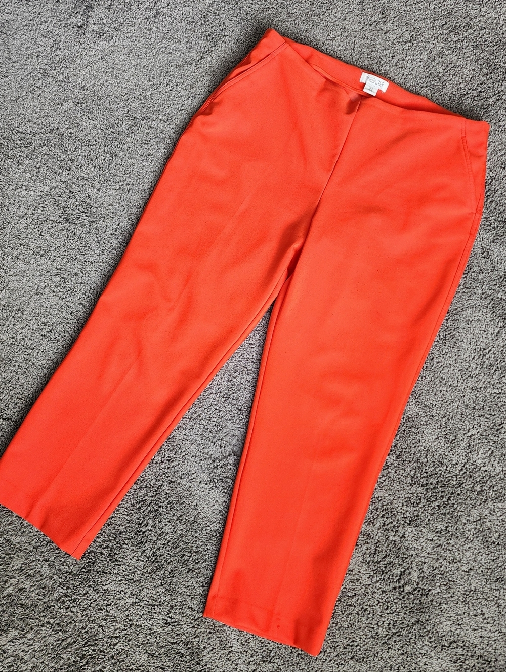 Rachel Zoe Pullon Ankle Cropped Stretch Orange Pants Sz 16 Women's